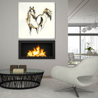 Epic Art 'Golden Horse 7'  by Chris Paschke Acrylic Glass Wall Art,36x36