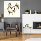 Epic Art 'Golden Horse 7'  by Chris Paschke Acrylic Glass Wall Art,36x36