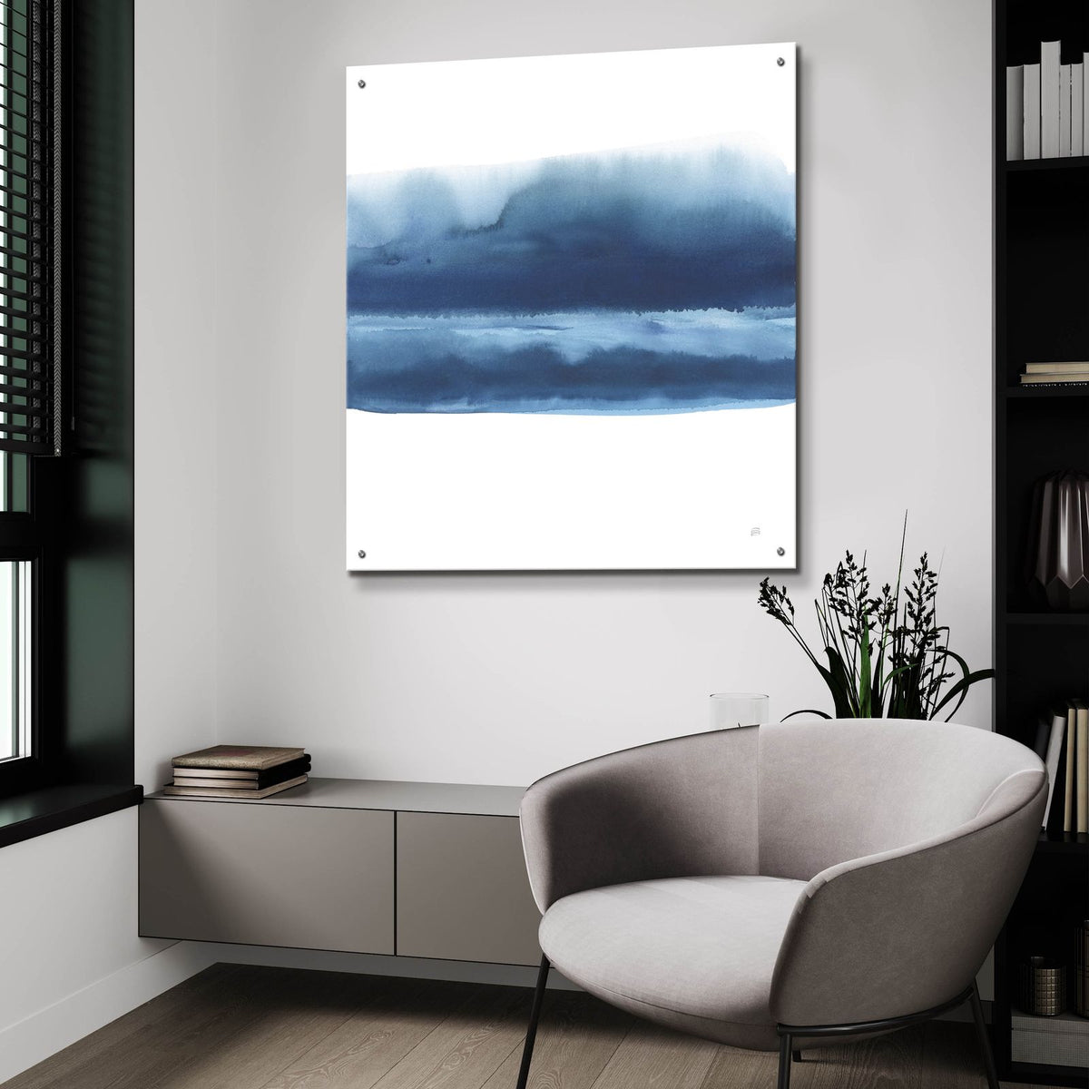 Serenity Sea 6 by Chris Paschke - 36x36 acrylic wall art in a room