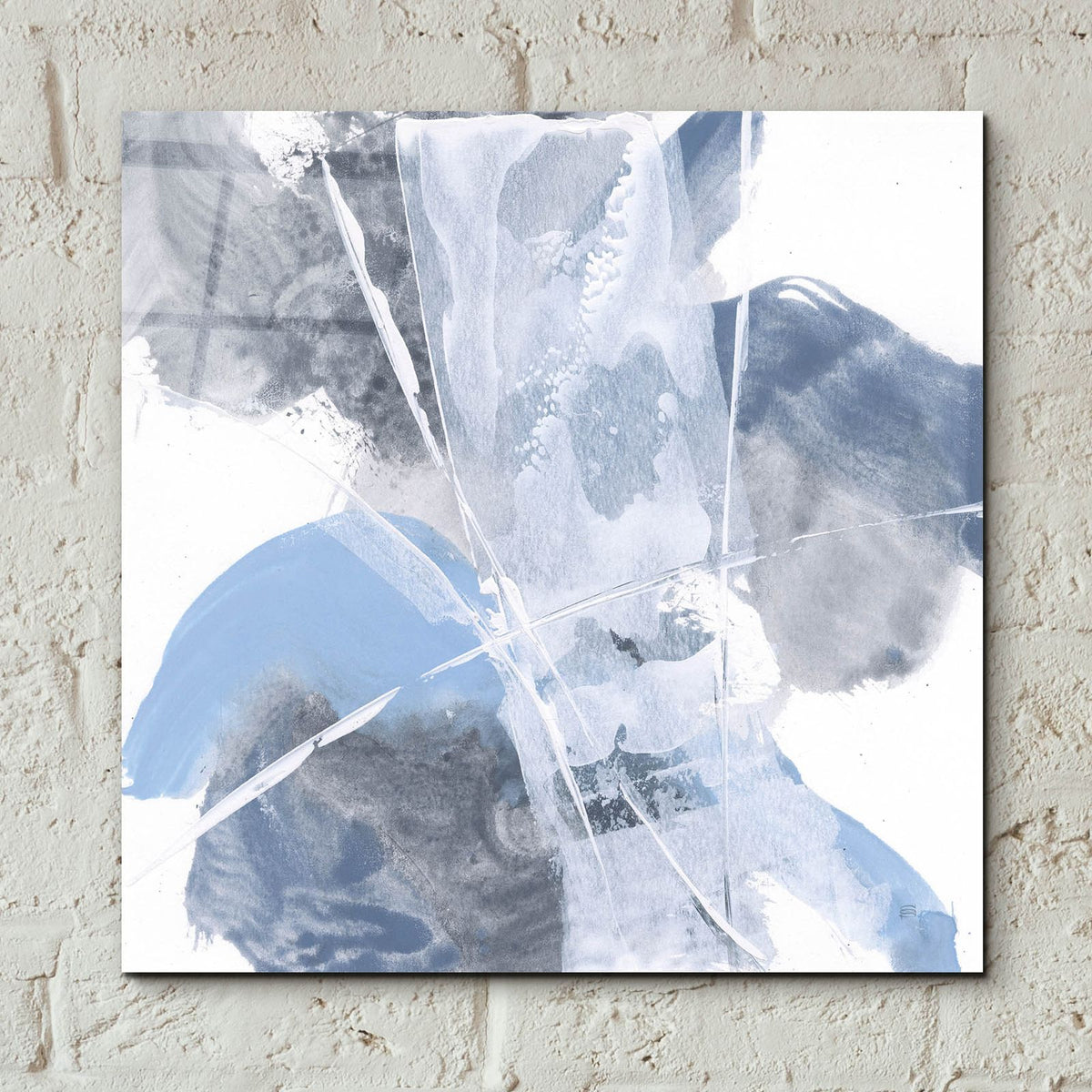 White Line Blues 1 by Chris Paschke - 12x12 acrylic wall art in a room