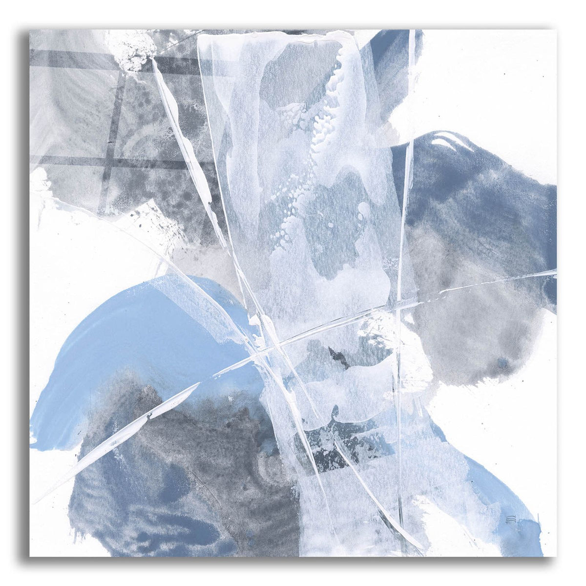 White Line Blues 1 by Chris Paschke acrylic glass wall art