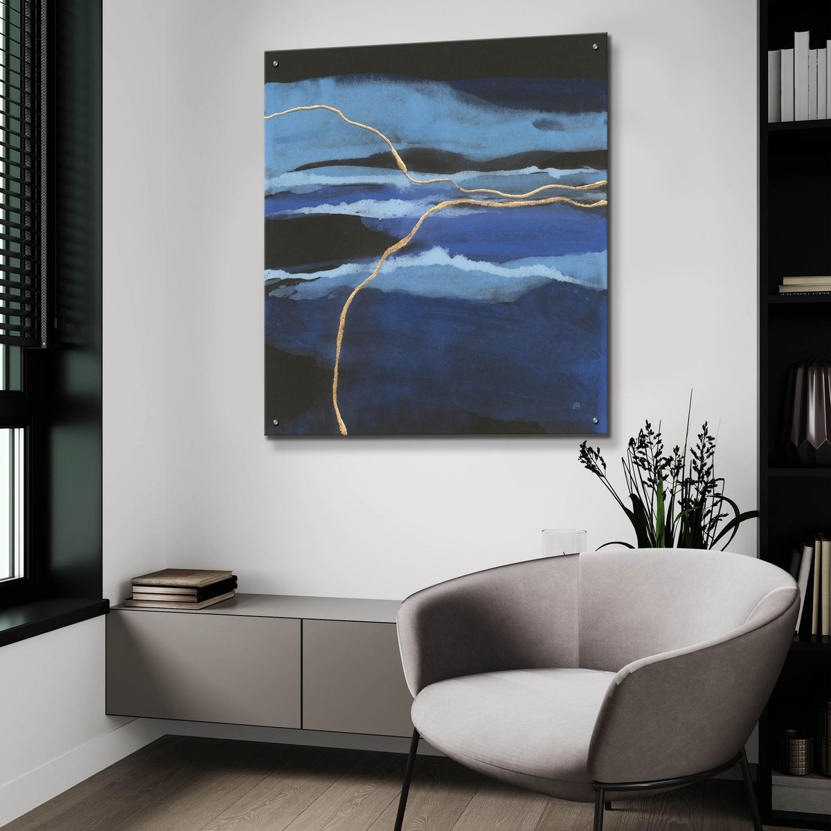 Improv 1 by Chris Paschke - 36x36 acrylic wall art in a room