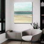 Linear Emerald 1 by Chris Paschke - 36x36 acrylic wall art in a room