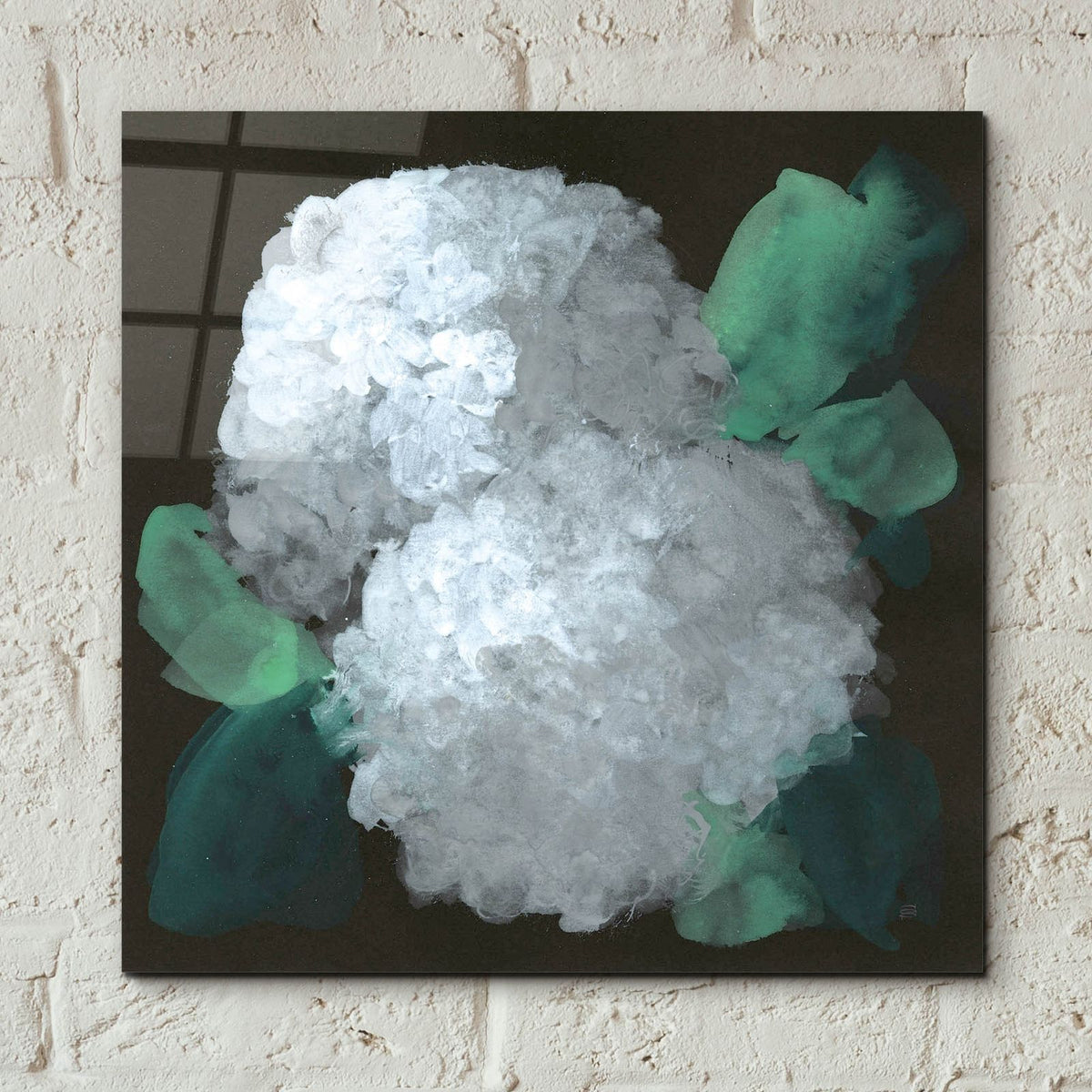 Hydrangea 2 by Chris Paschke - 12x12 acrylic wall art in a room