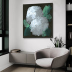 Hydrangea 2 by Chris Paschke - 36x36 acrylic wall art in a room