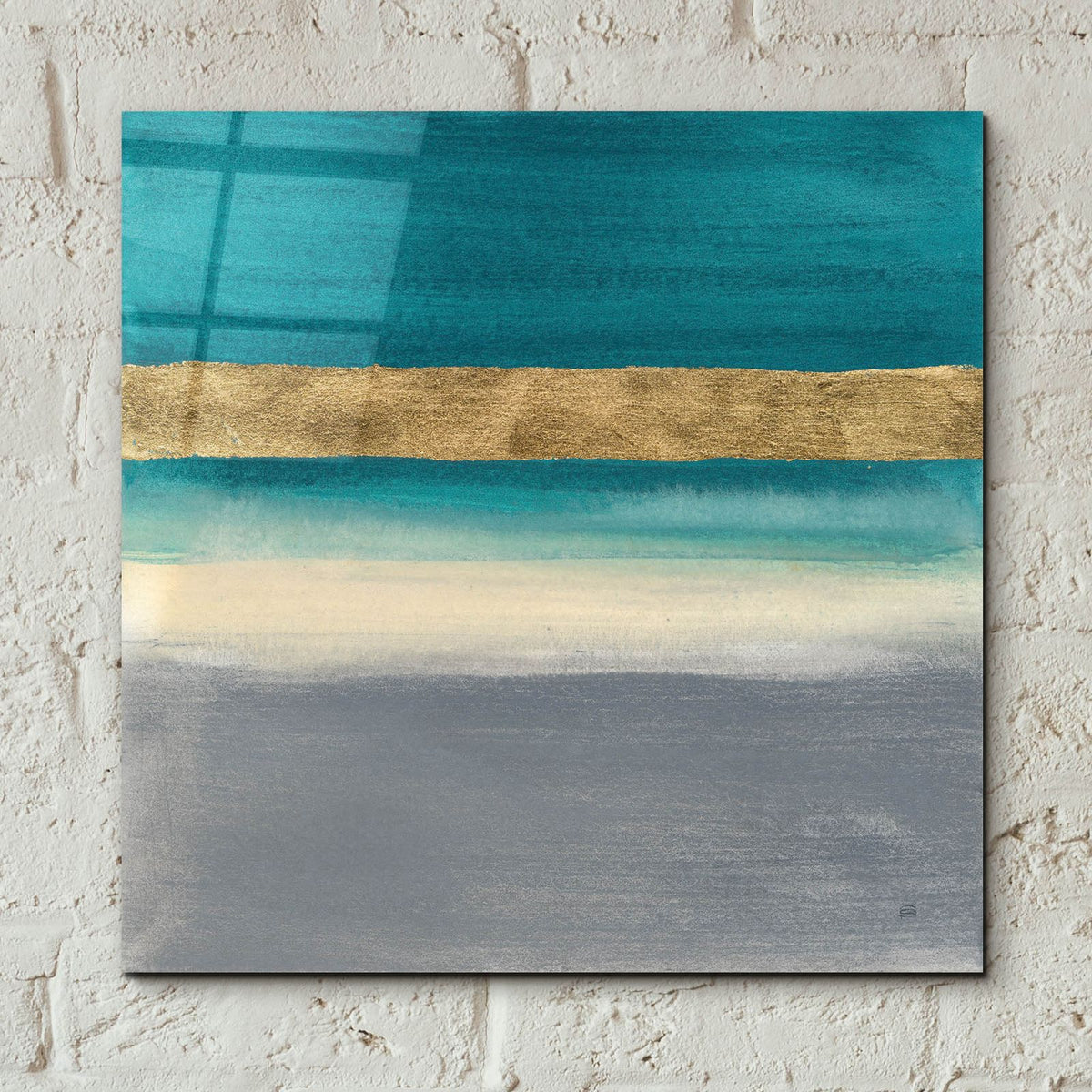 Gold Emerald 2 by Chris Paschke - 12x12 acrylic wall art in a room