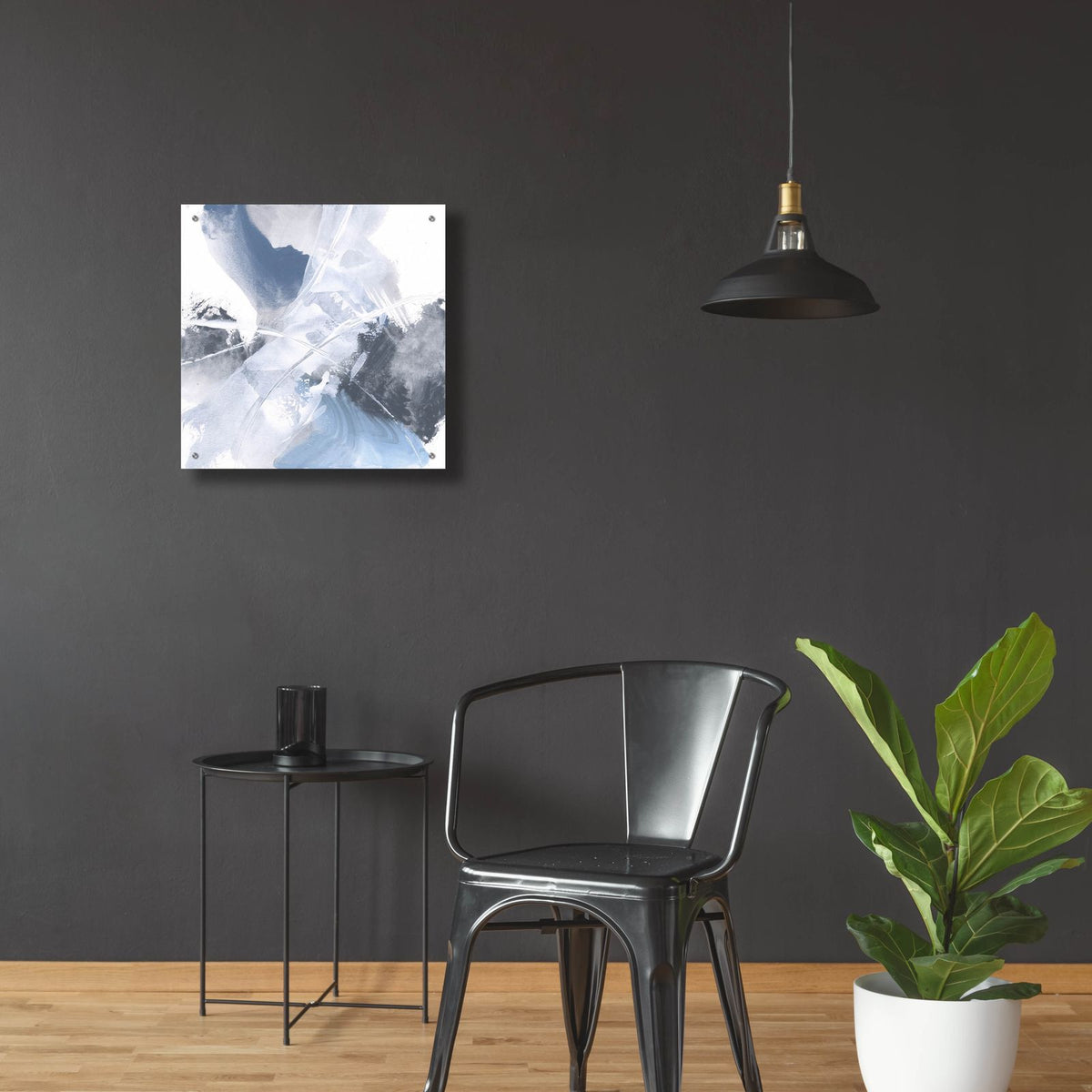 White Line Blues 2 by Chris Paschke - 24x24 acrylic wall art in a room
