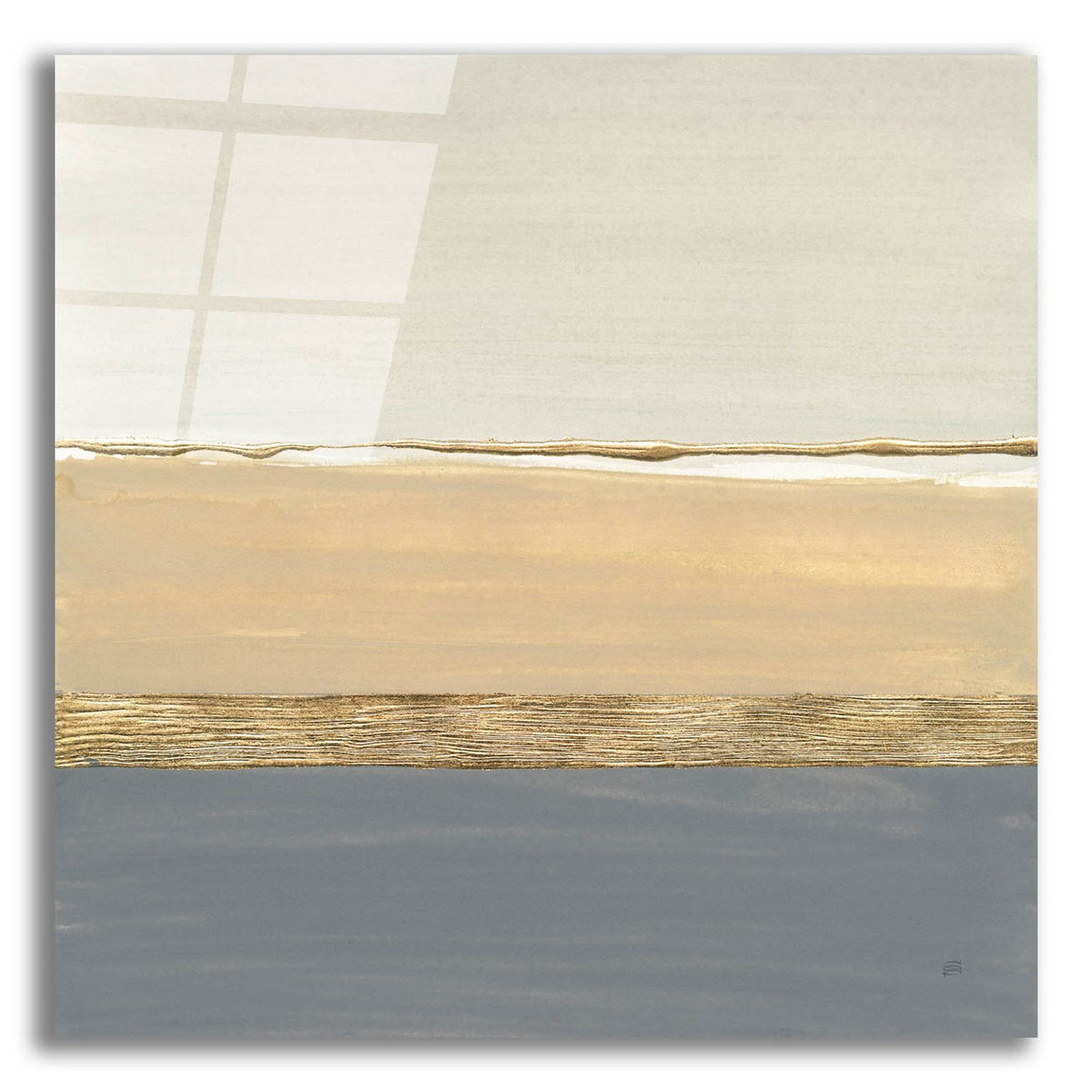 Gold Strips 1 by Chris Paschke acrylic glass wall art