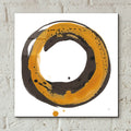 Amber Enso 2 by Chris Paschke - 12x12 acrylic wall art in a room