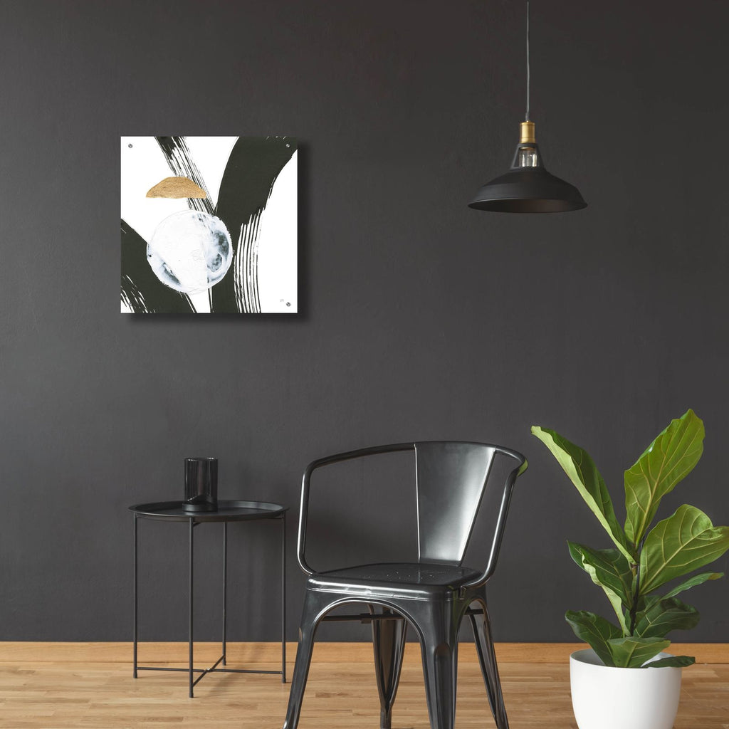 Many Moons 3 by Chris Paschke - 24x24 acrylic wall art in a room