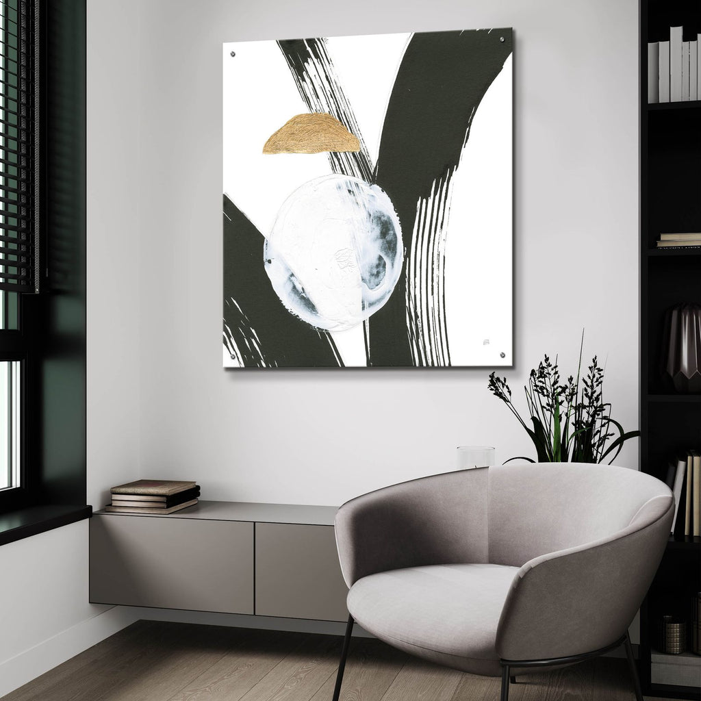Many Moons 3 by Chris Paschke - 36x36 acrylic wall art in a room
