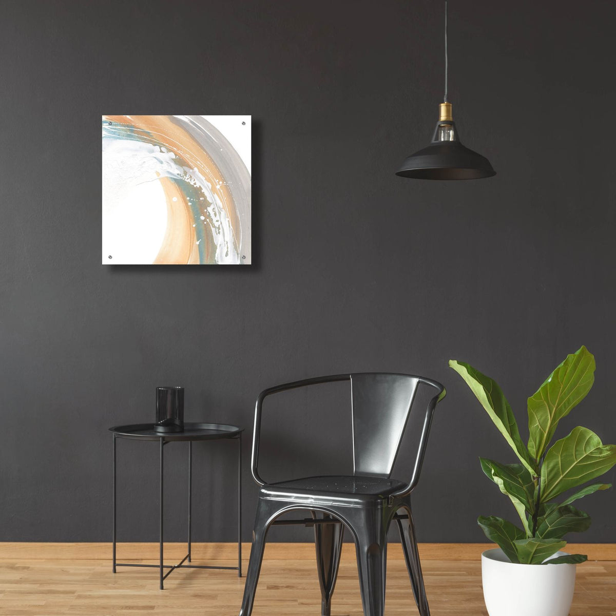 White Dots 2 by Chris Paschke - 24x24 acrylic wall art in a room