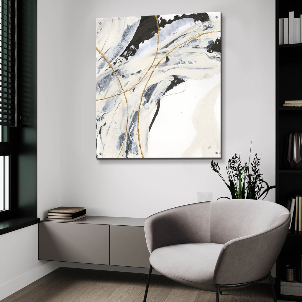 Gold And Cream 2 by Chris Paschke - 36x36 acrylic wall art in a room