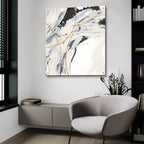 Gold And Cream 2 by Chris Paschke - 36x36 acrylic wall art in a room