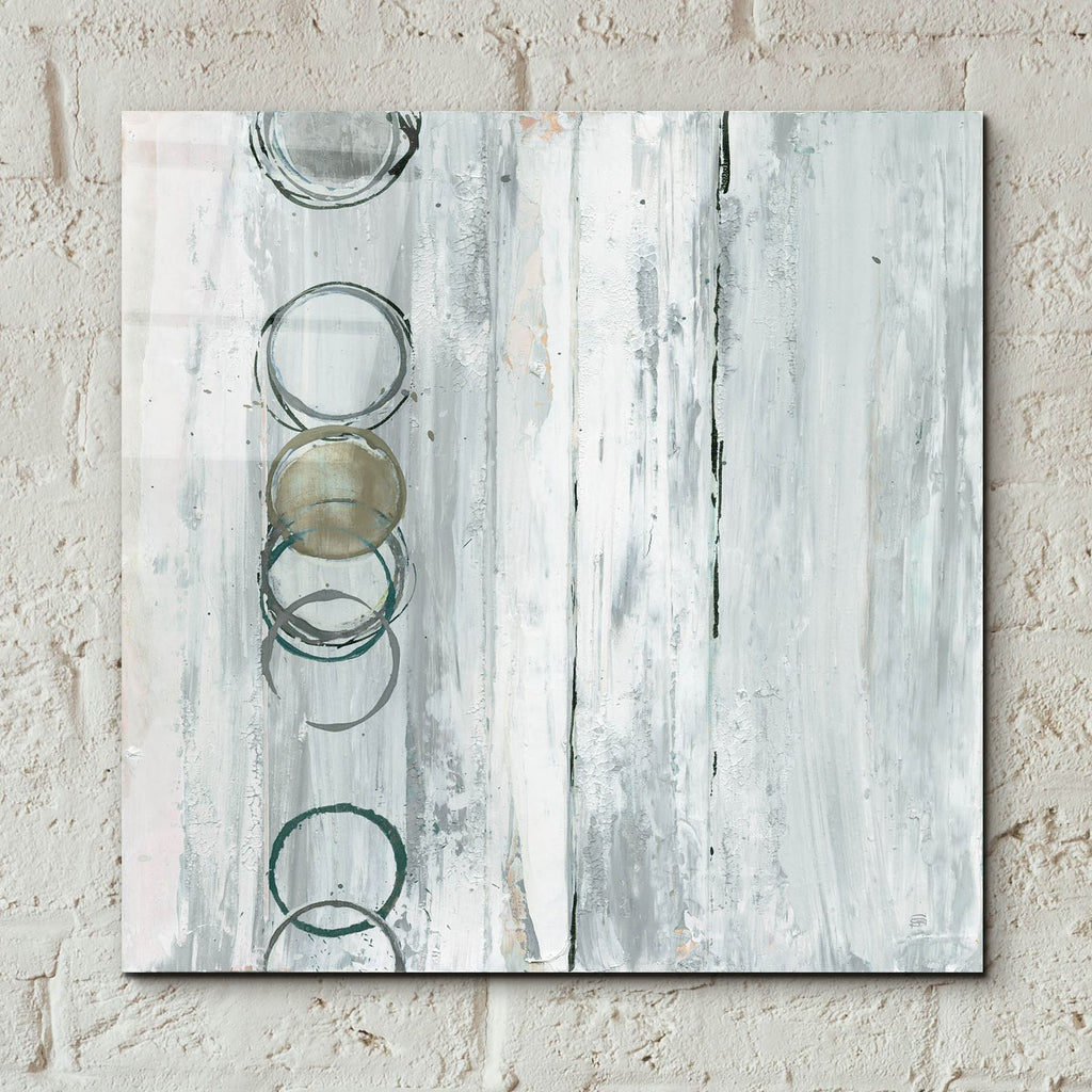 Whitewashed Emerald 1 by Chris Paschke - 12x12 acrylic wall art in a room