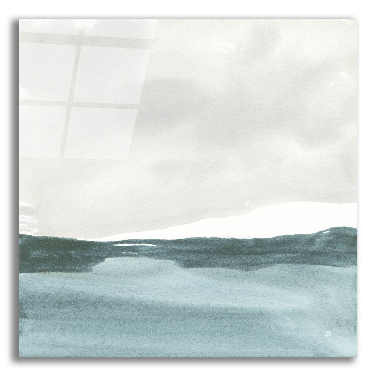 Tranquil Silver Sea 1 by Chris Paschke acrylic glass wall art