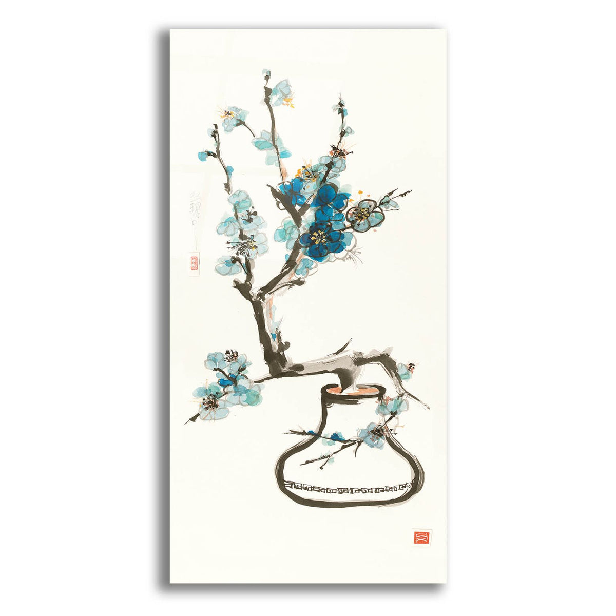 Blue Blossom by Chris Paschke acrylic glass wall art