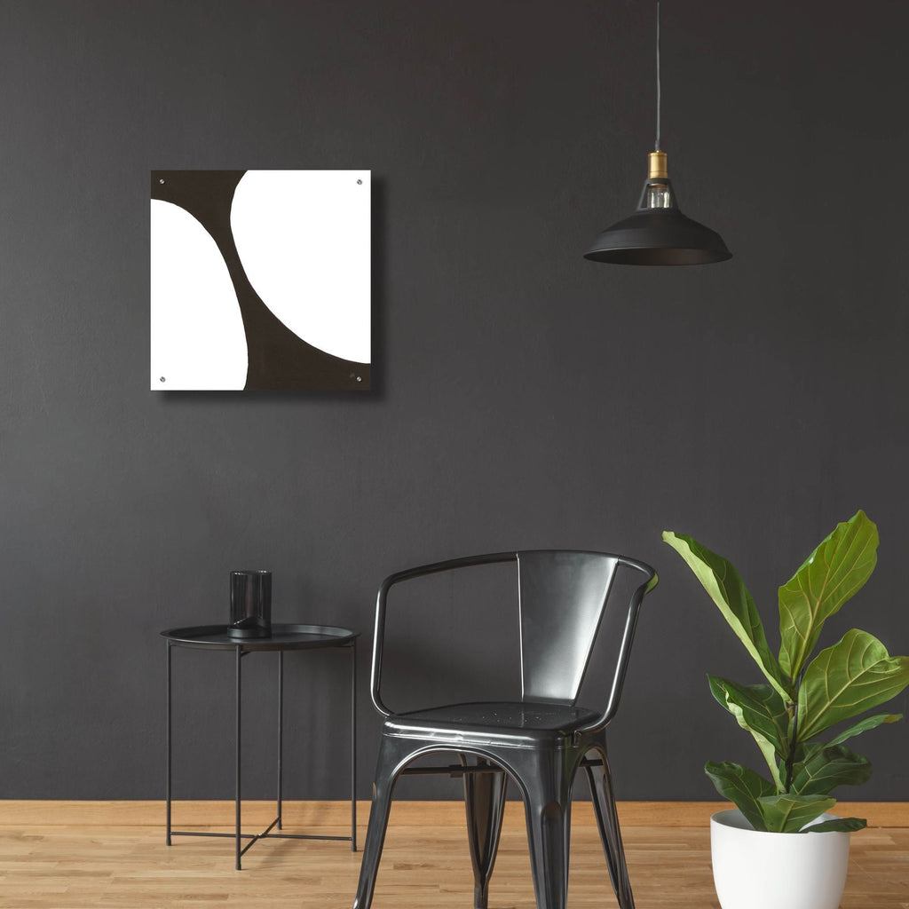 Curvilinear V by Chris Paschke - 24x24 acrylic wall art in a room