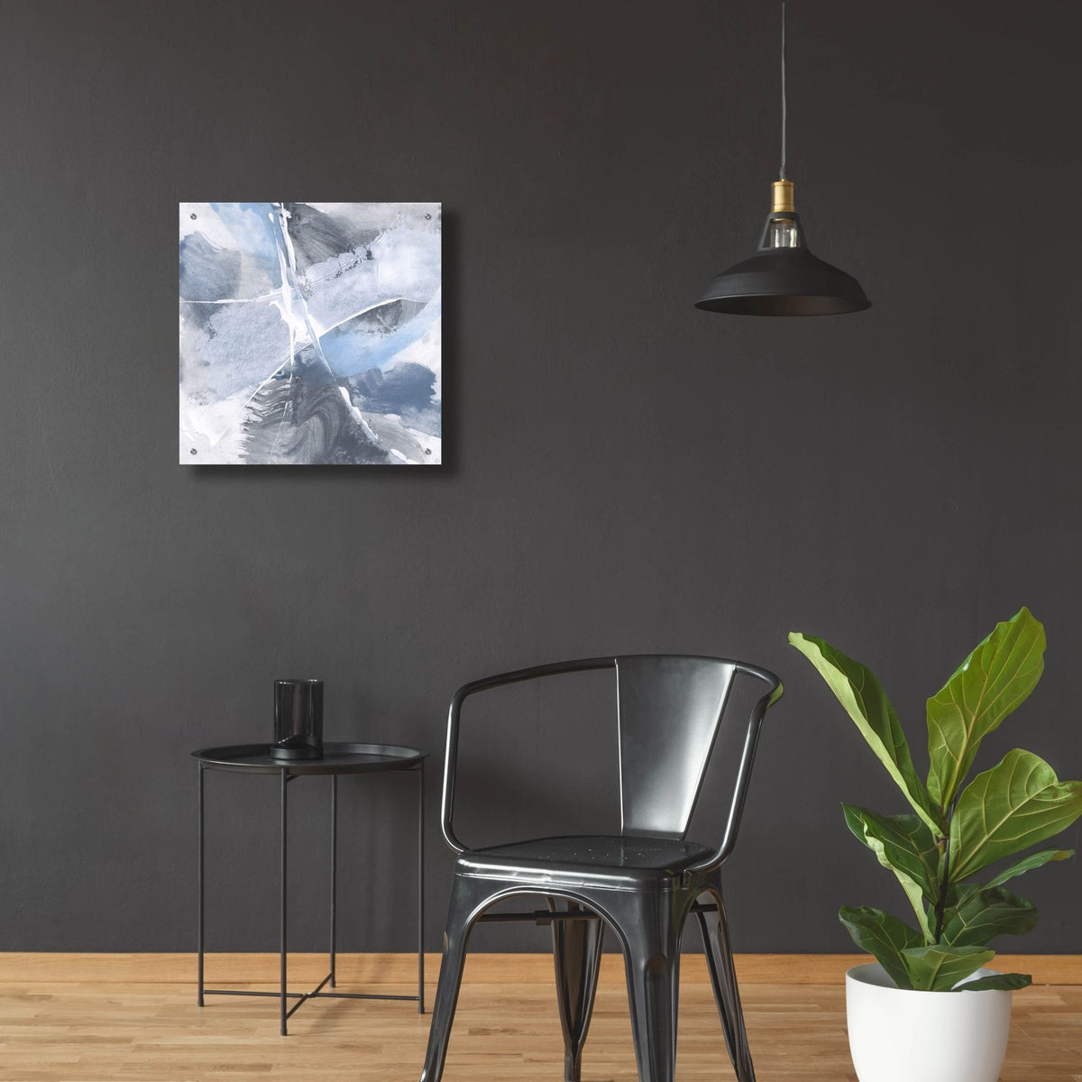 White Line Blues 3 by Chris Paschke - 24x24 acrylic wall art in a room