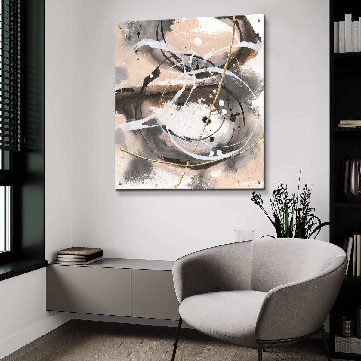 Expressionism 2 by Chris Paschke - 36x36 acrylic wall art in a room