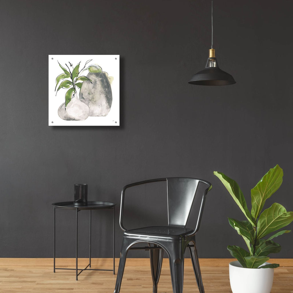 Two Vases 1 by Chris Paschke - 24x24 acrylic wall art in a room
