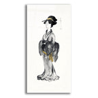 Geisha 1 Black And Gold by Chris Paschke acrylic glass wall art