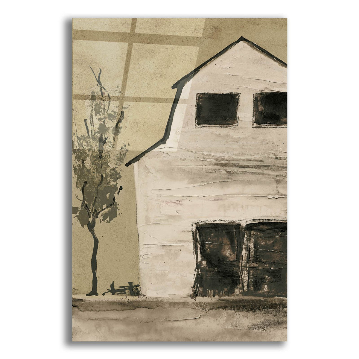 Brown Barn 4 by Chris Paschke acrylic glass wall art