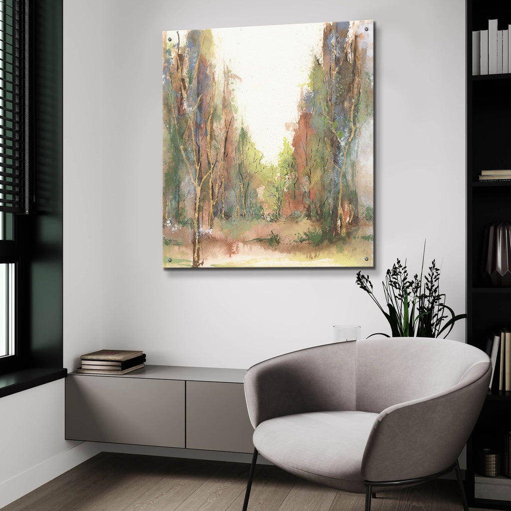 Gilded Path 2 by Chris Paschke - 36x36 acrylic wall art in a room