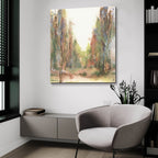 Gilded Path 2 by Chris Paschke - 36x36 acrylic wall art in a room