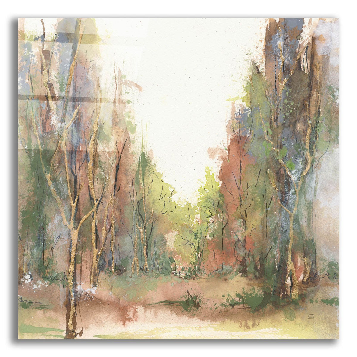 Gilded Path 2 by Chris Paschke acrylic glass wall art