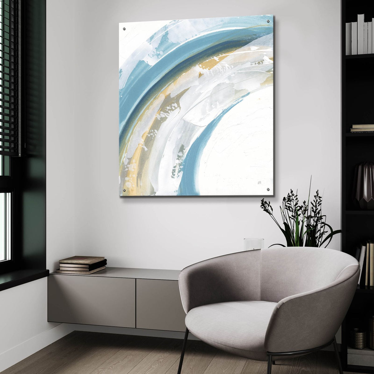 Cyclical 1 by Chris Paschke - 36x36 acrylic wall art in a room