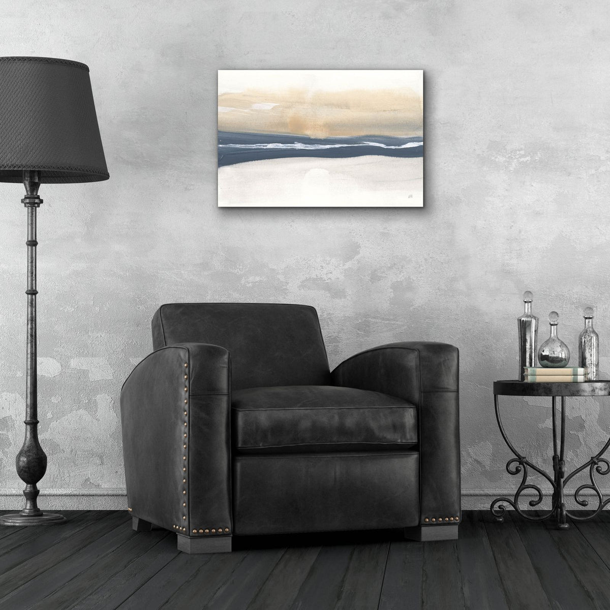 Tonal Blue Gray 4 by Chris Paschke - 24x16 acrylic wall art in a room