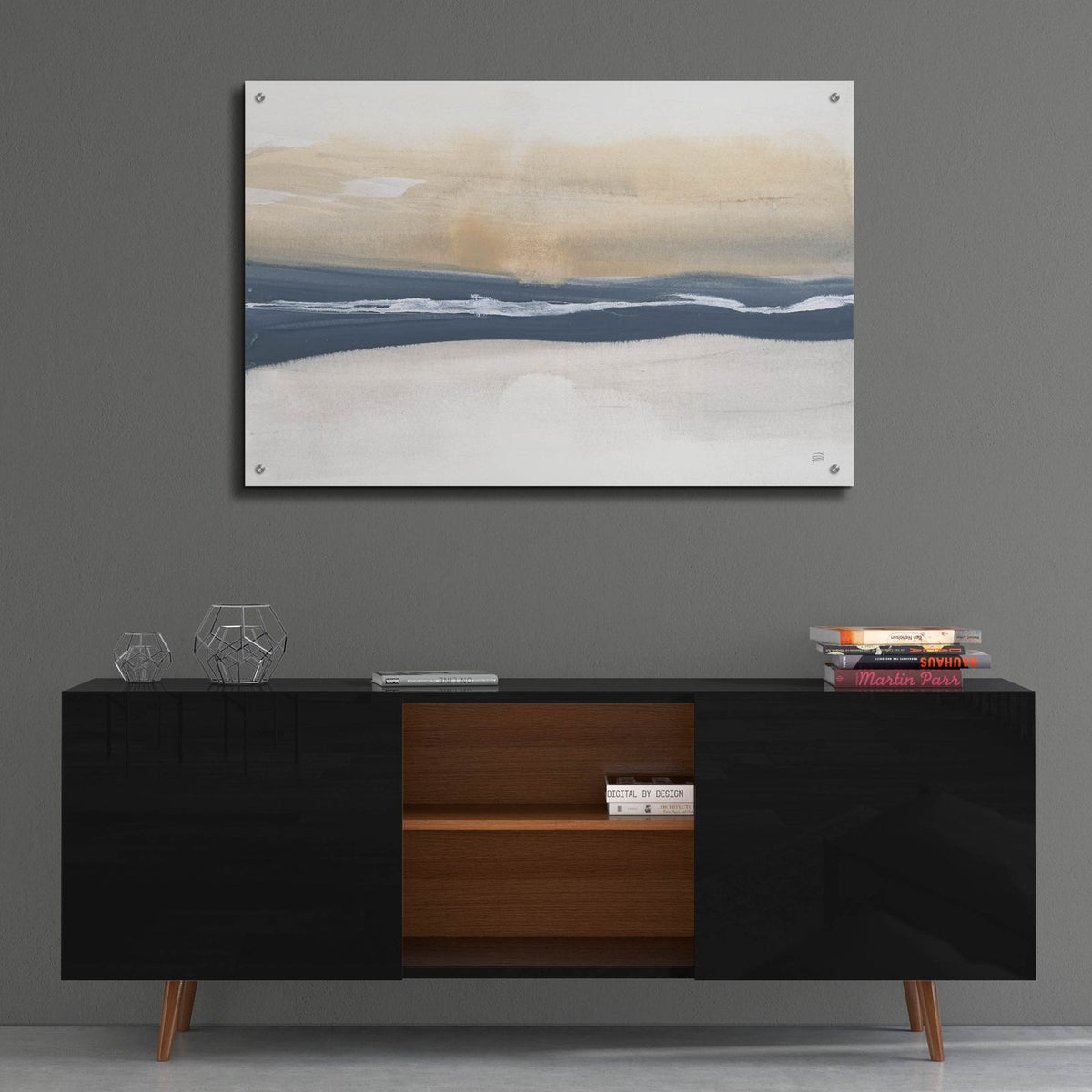 Tonal Blue Gray 4 by Chris Paschke - 36x24 acrylic wall art in a room