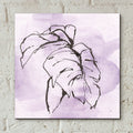 Midnight Plum Leaf 1 by Chris Paschke - 12x12 acrylic wall art in a room