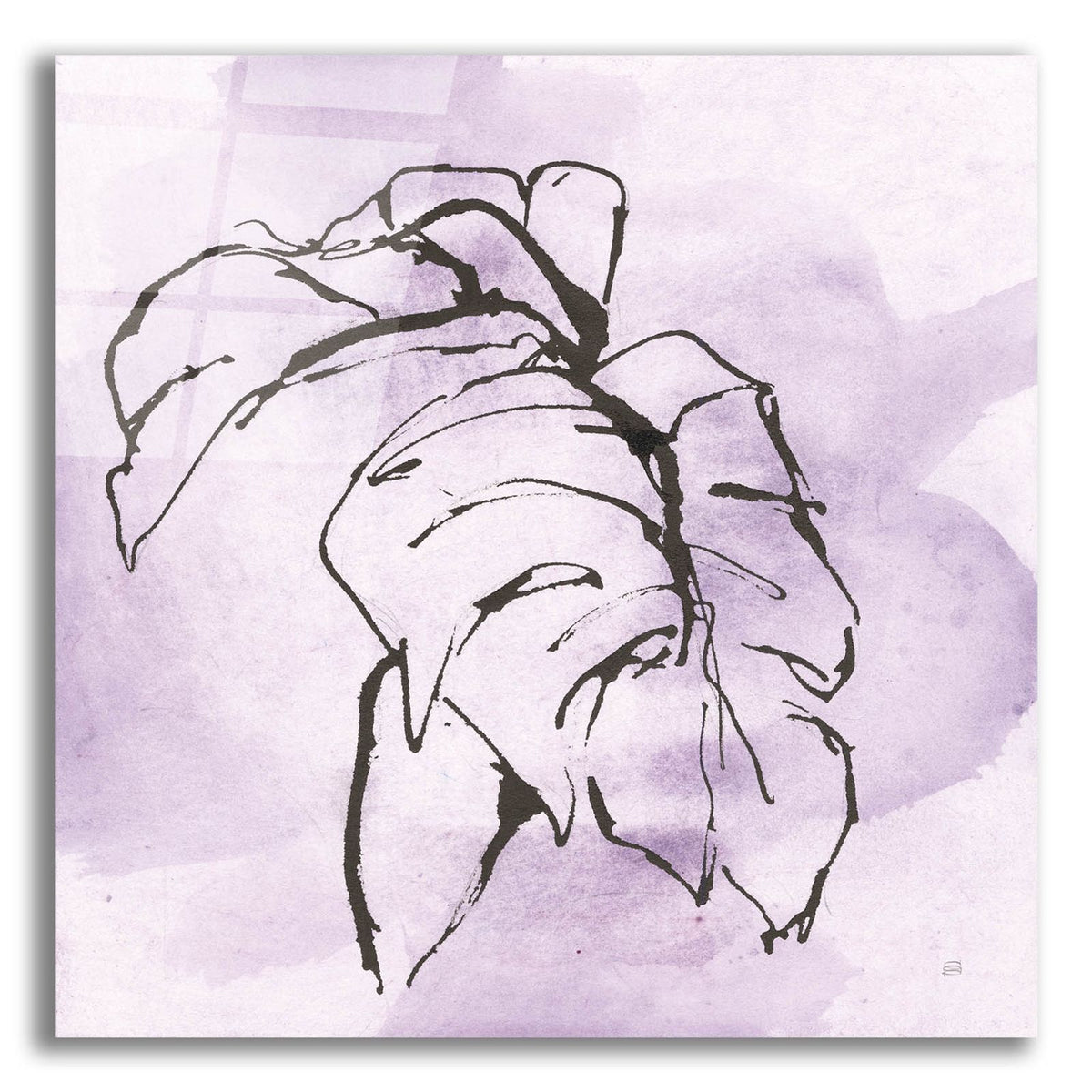 Midnight Plum Leaf 1 by Chris Paschke acrylic glass wall art