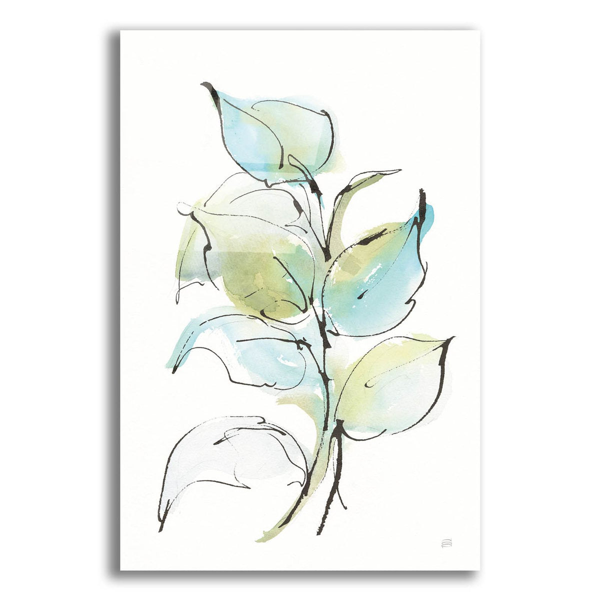 Textured Leaves 2 by Chris Paschke acrylic glass wall art