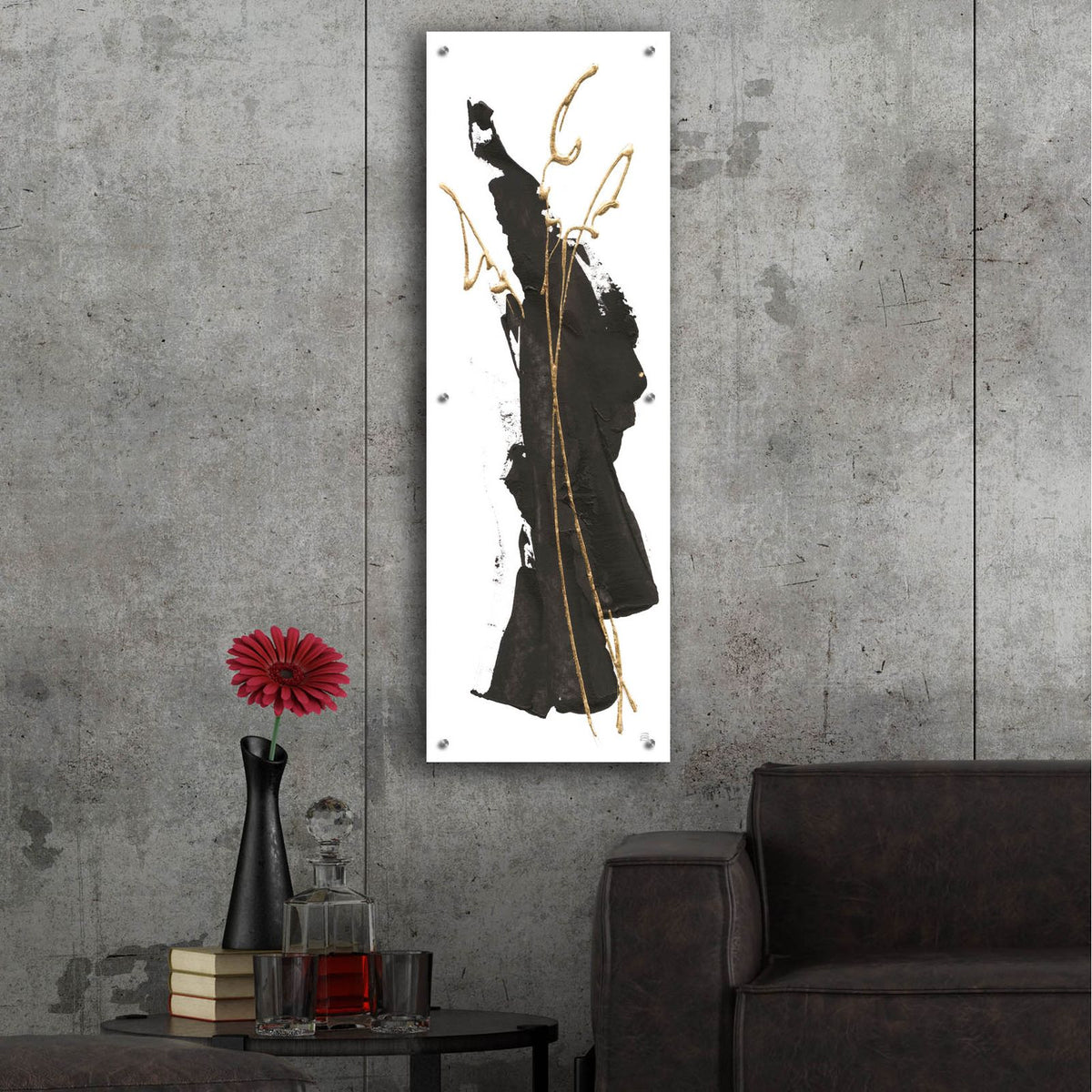 Instinct 2 by Chris Paschke - 16x48 acrylic wall art in a room
