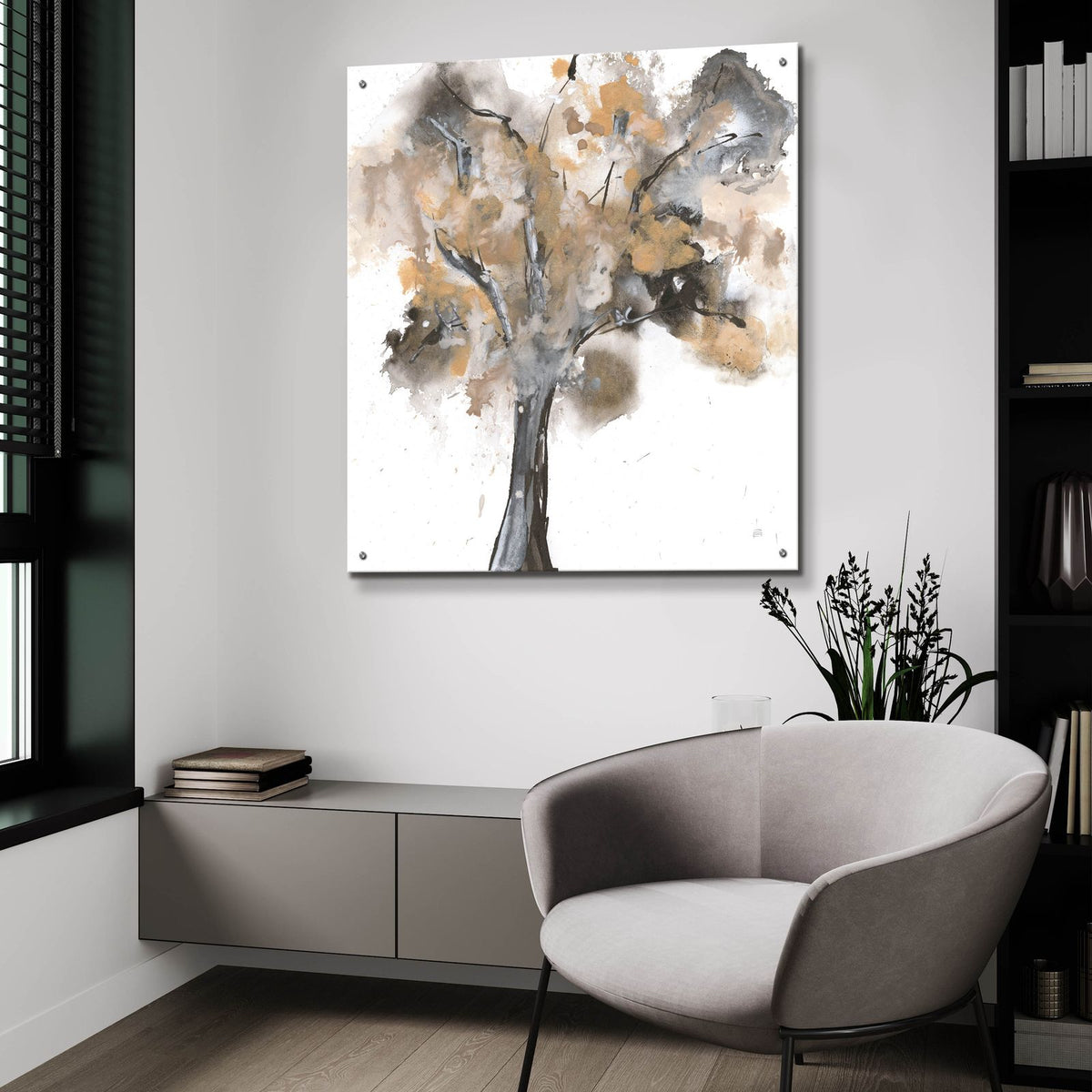 Treetops 1 by Chris Paschke - 36x36 acrylic wall art in a room