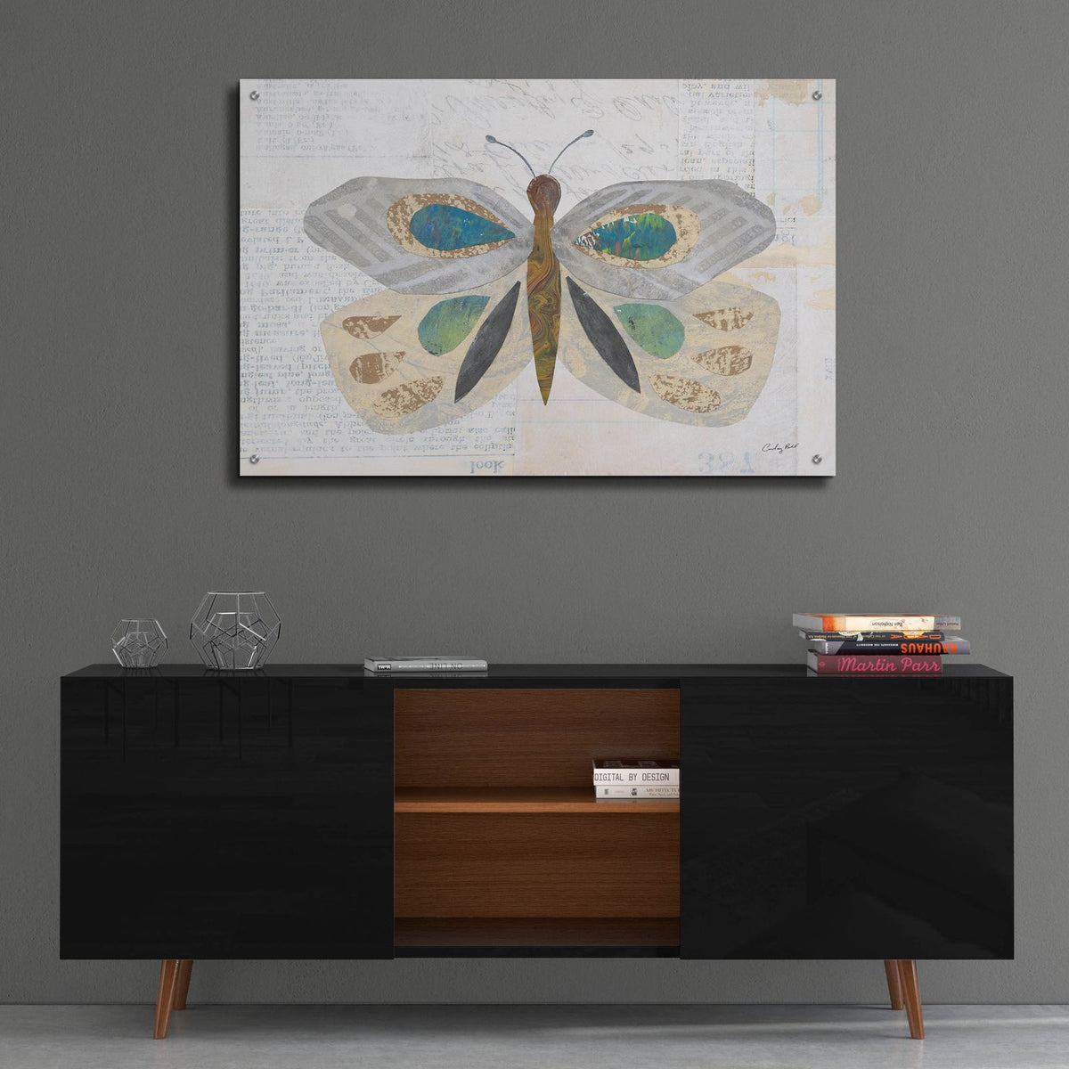 Gentle Butterfly 1 by Courtney Prahl - 36x24 acrylic wall art in a room