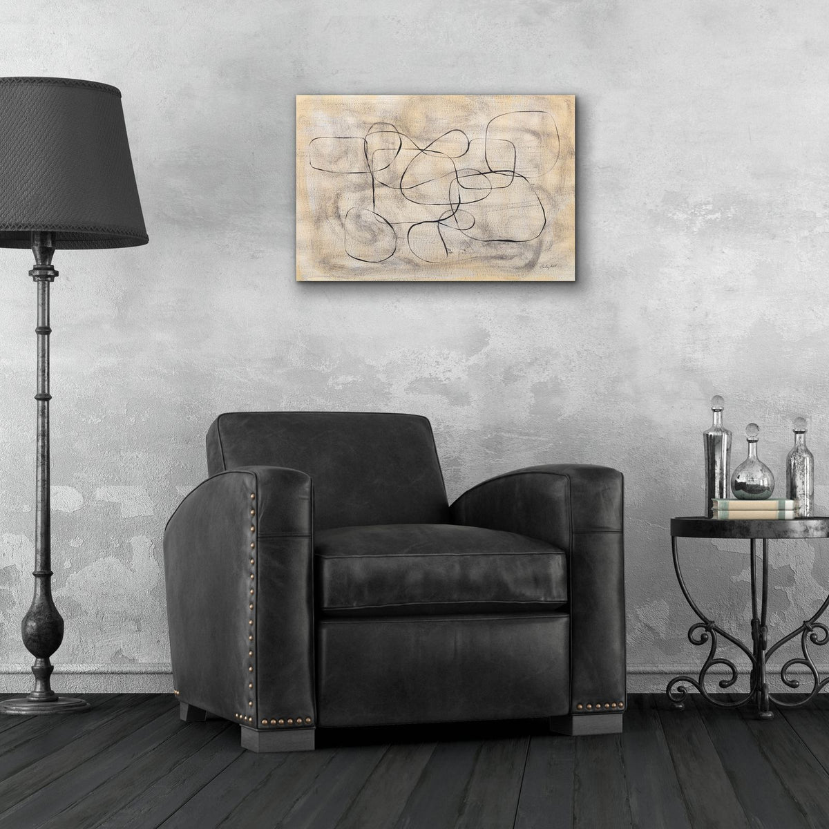 Loopy by Courtney Prahl - 24x16 acrylic wall art in a room