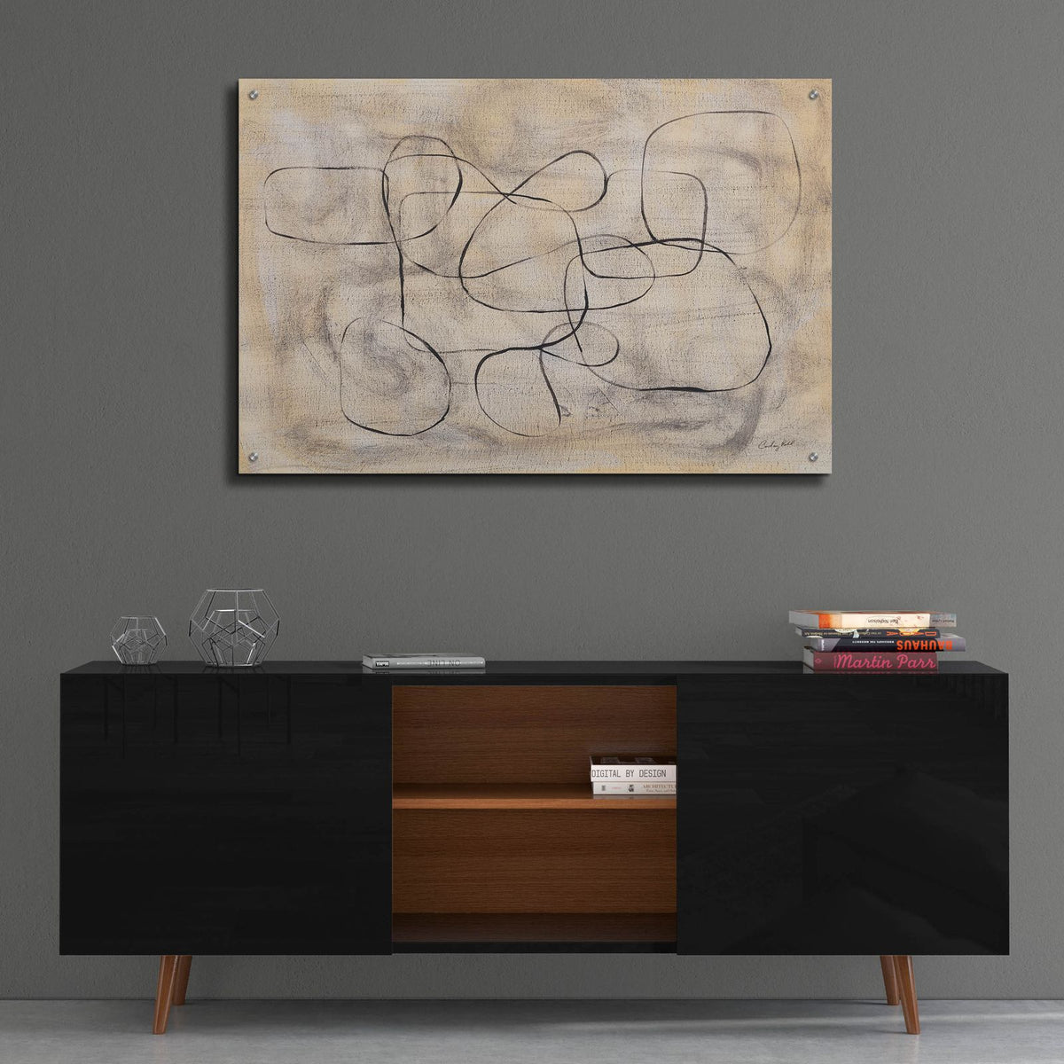 Loopy by Courtney Prahl - 36x24 acrylic wall art in a room