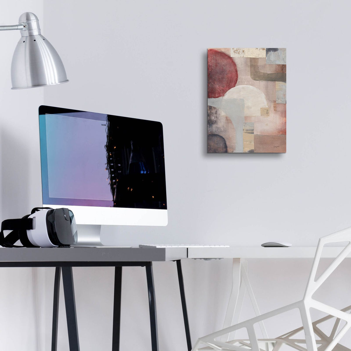 Neutral Fantasia 2 by Courtney Prahl - 12x16 acrylic wall art in a room
