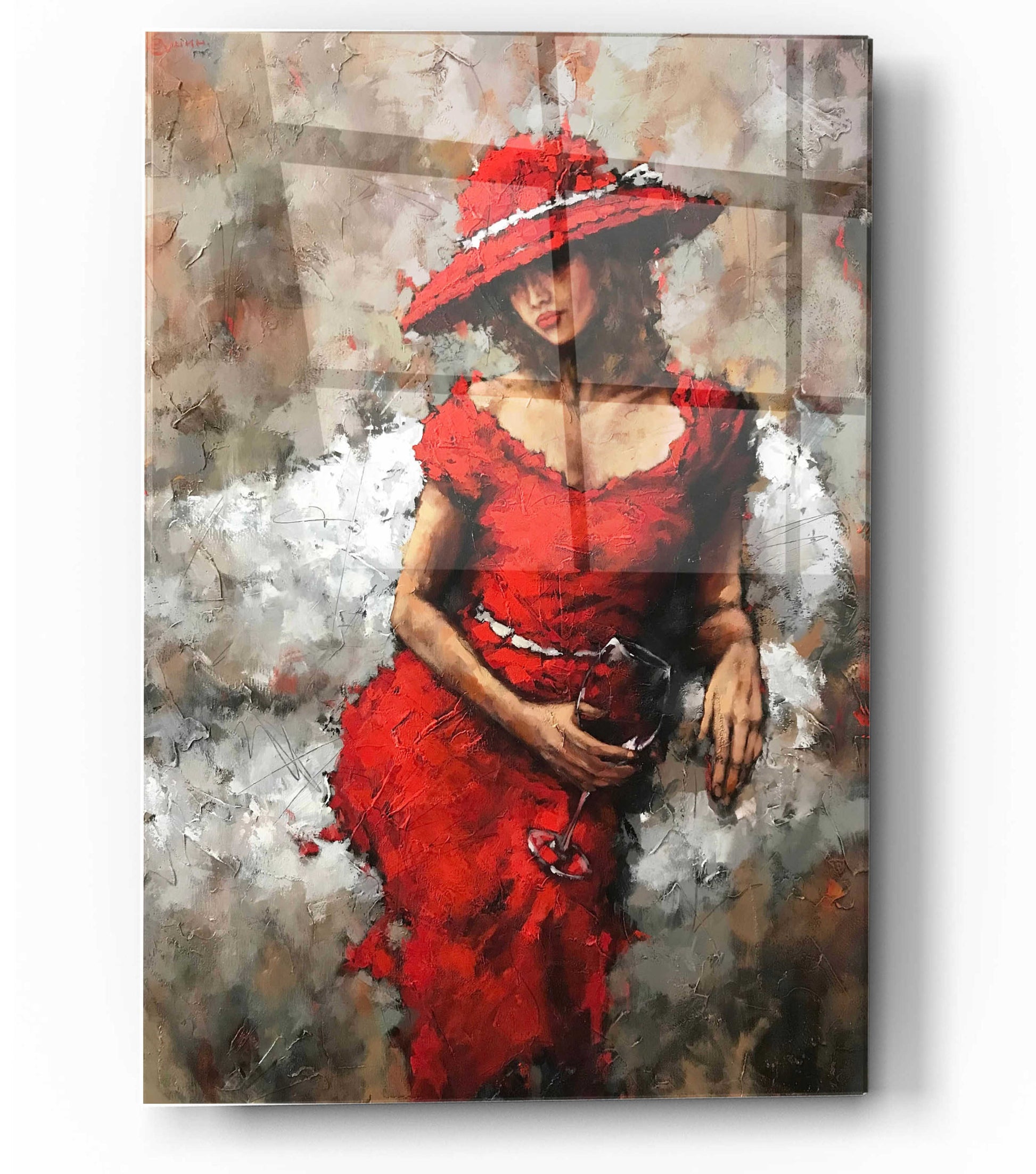 Epic Art 'Wine and Unwind' by Alexander Gunin,  Acrylic Glass Wall Art,12x16