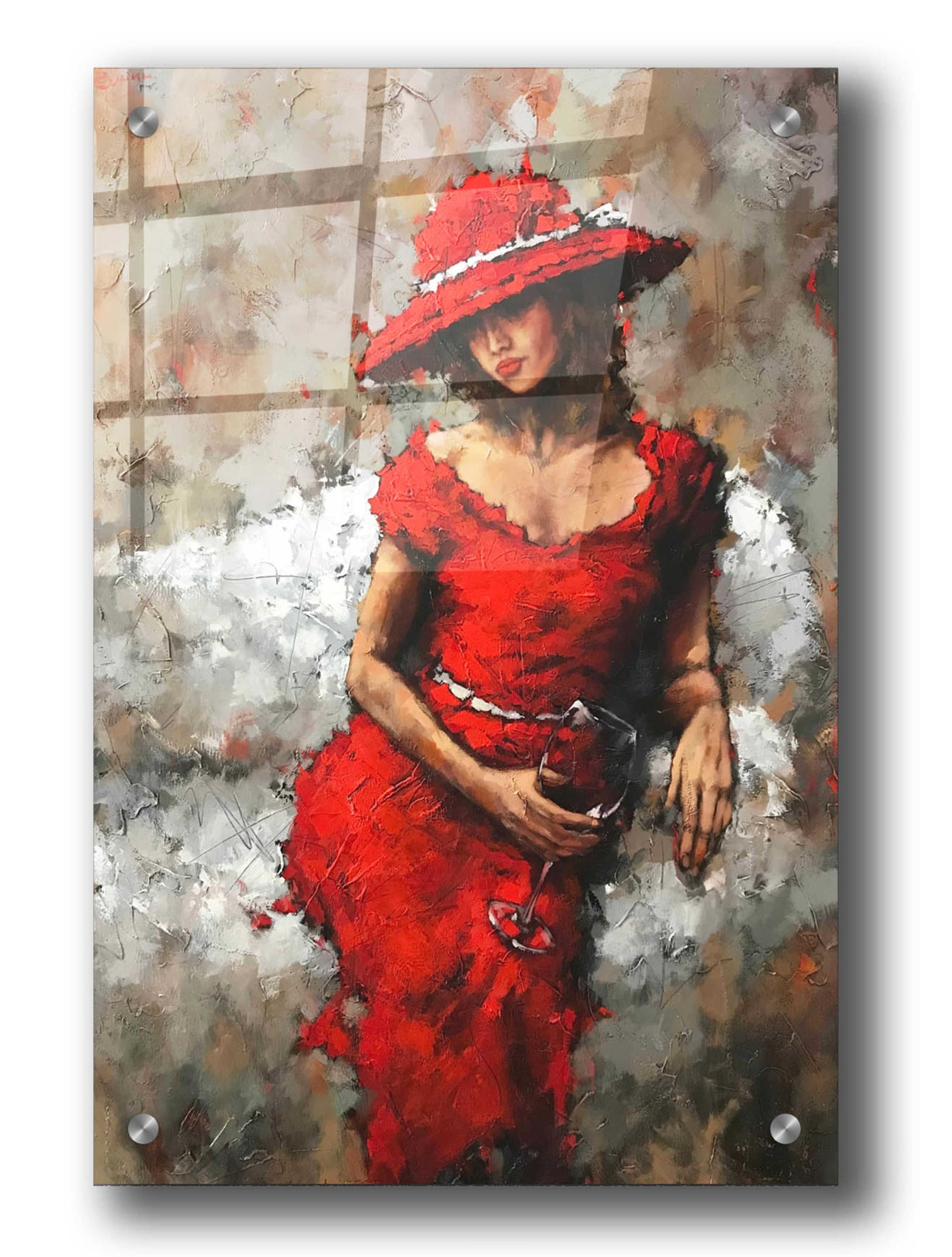 Epic Art 'Wine and Unwind' by Alexander Gunin,  Acrylic Glass Wall Art,24x36