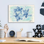 Baby Sea Turtles by Anika Goodhue - 16x12 acrylic wall art in a room