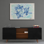 Baby Sea Turtles by Anika Goodhue - 36x24 acrylic wall art in a room