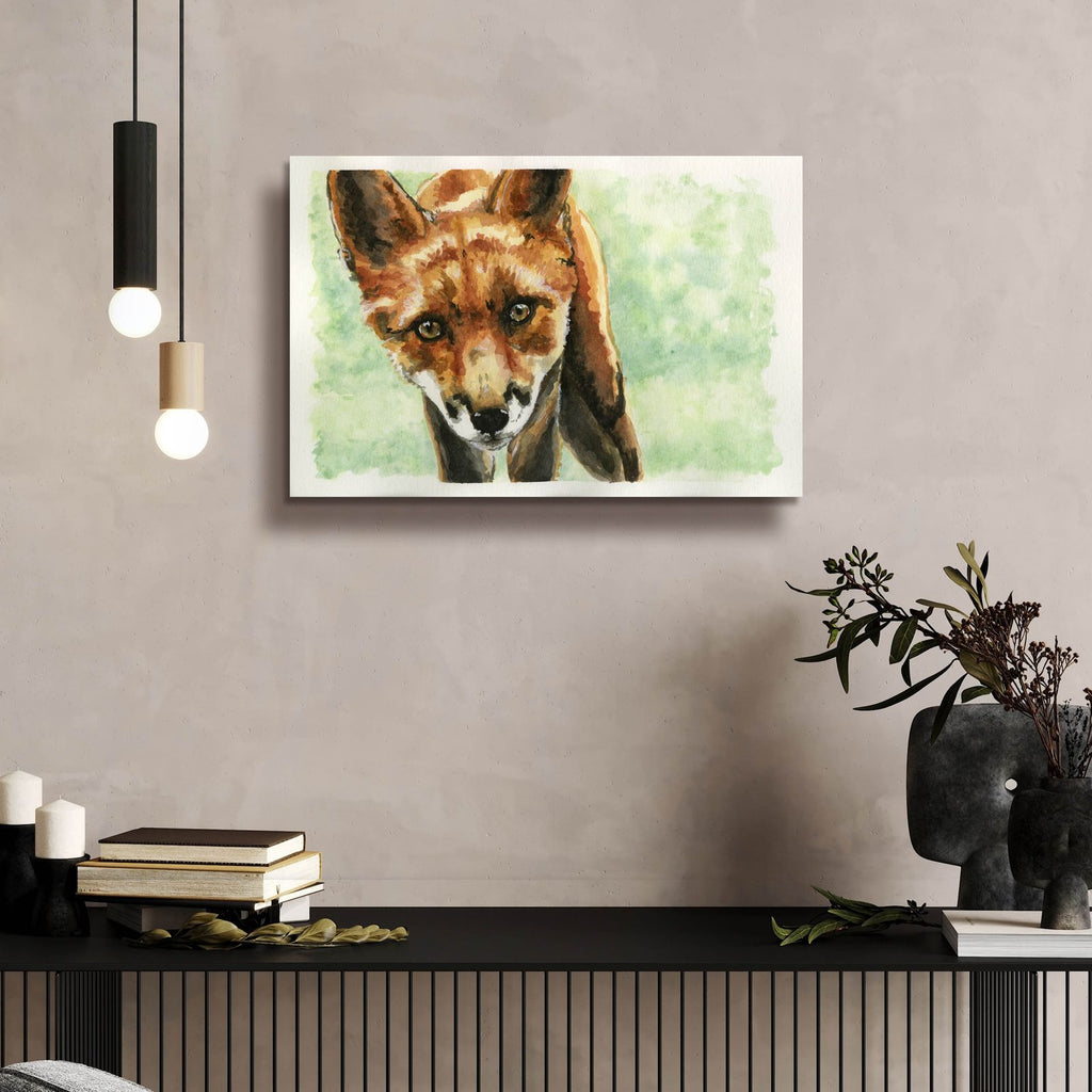 Curious Fox by Anika Goodhue - 24x16 acrylic wall art in a room
