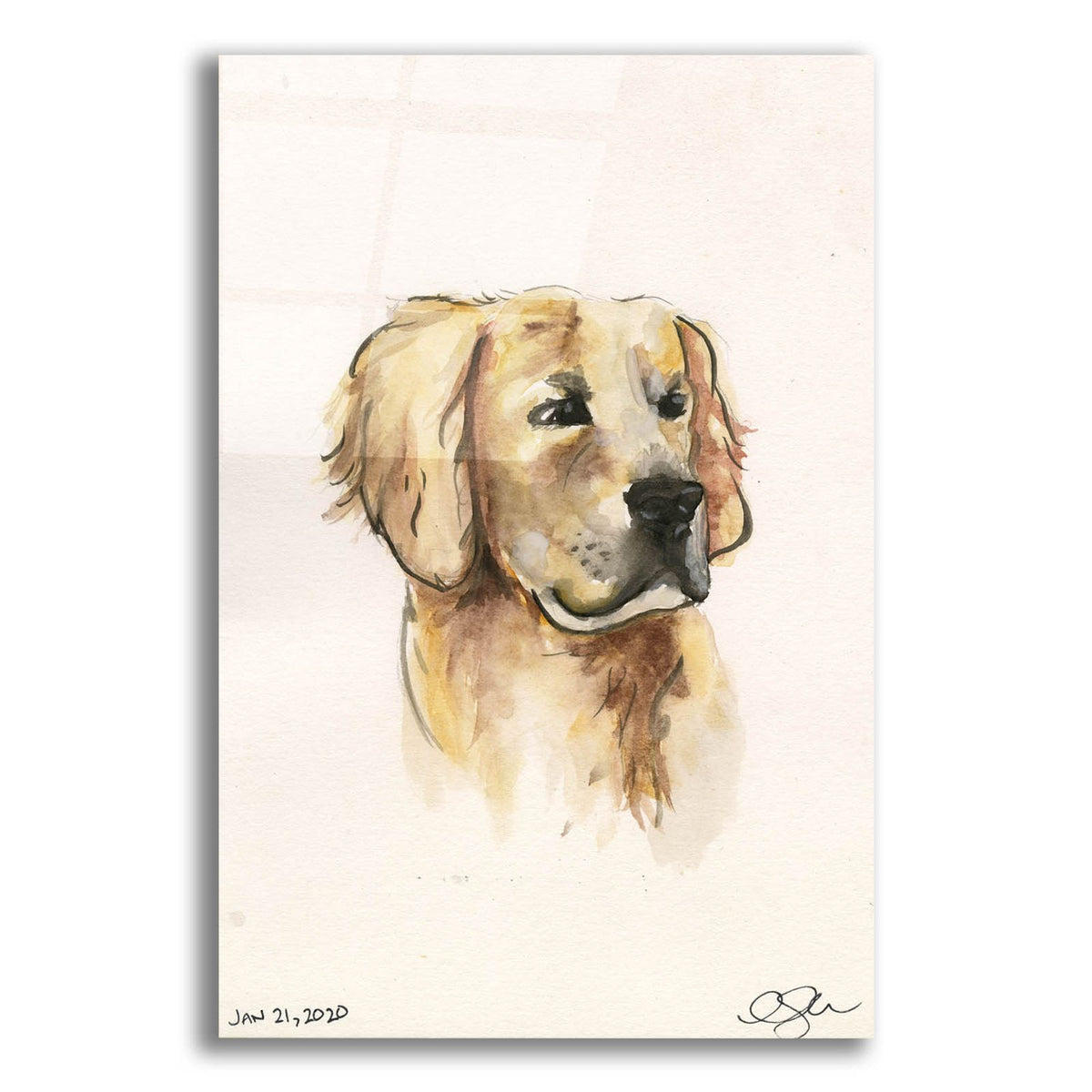 Golden by Anika Goodhue acrylic glass wall art