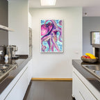 Snow Day Octopus by Anika Goodhue - 24x36 acrylic wall art in a room