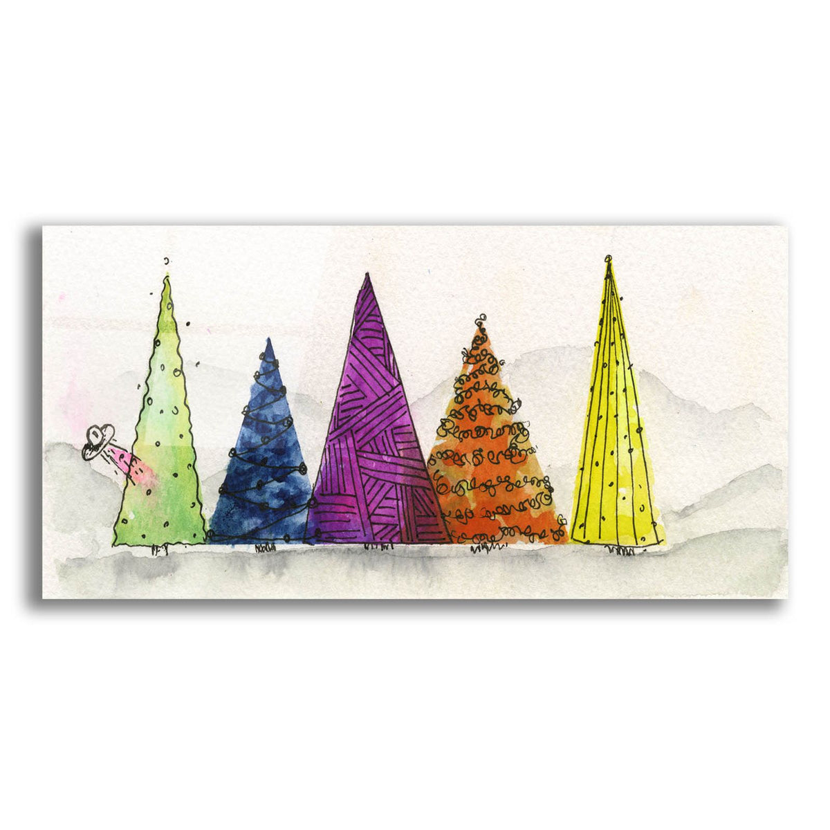 The Christmas Lineup by Anika Goodhue acrylic glass wall art